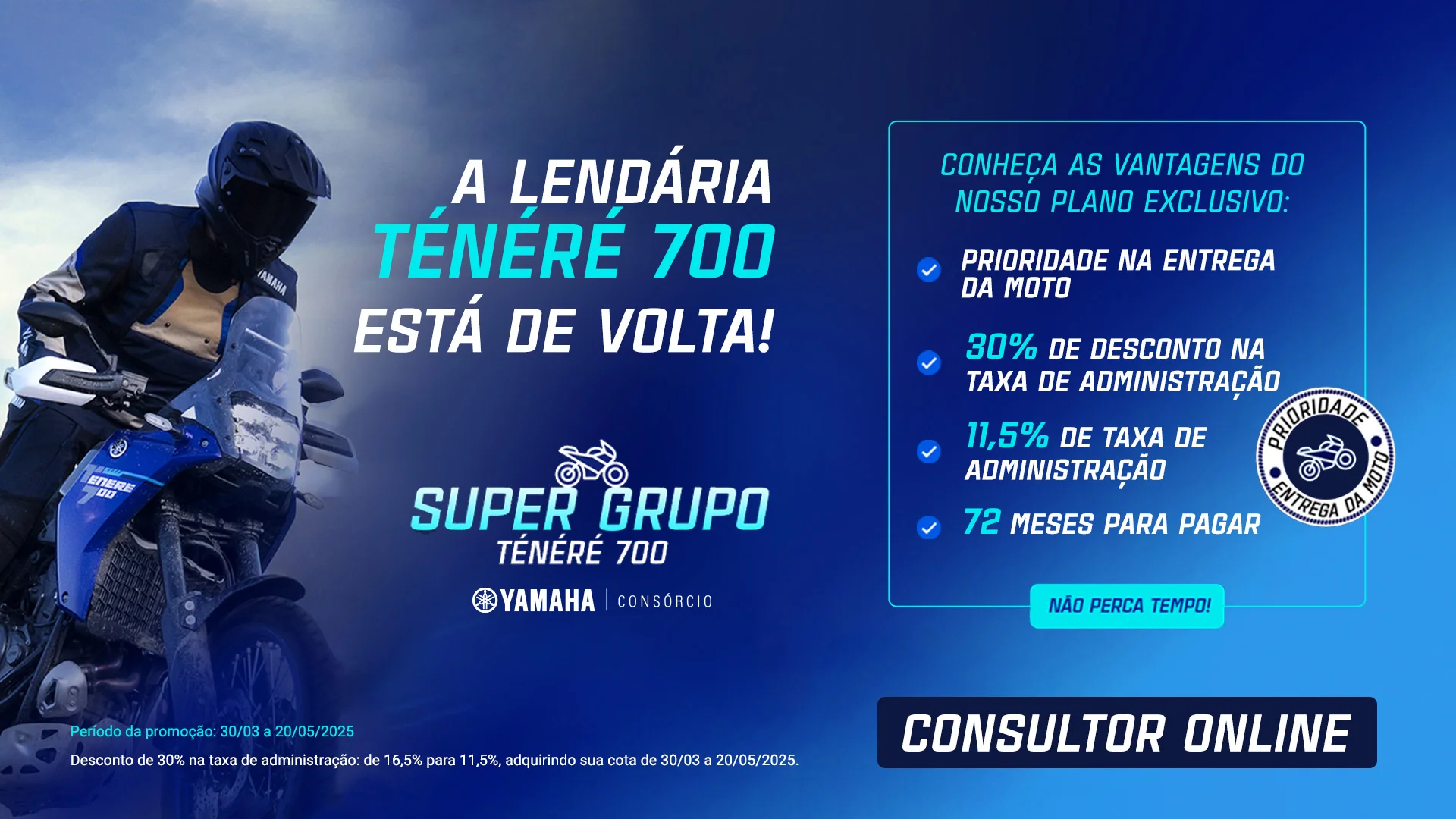 A lendária Tenere está de volta na Motovesa Yamaha.